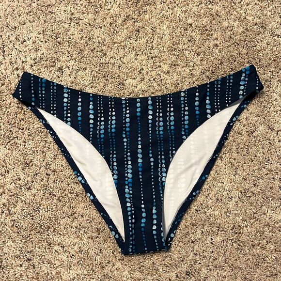 NWT Cupshe Navy Blue Dream Space 2 Piece Bikini Large - Picture 9 of 13